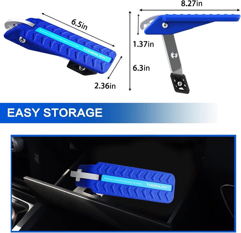 TOOENJOY Universal Car Door Step with 5 Gear Adjustment/No Assembly, Easy Access to Rooftop with Both Feet - Image 5